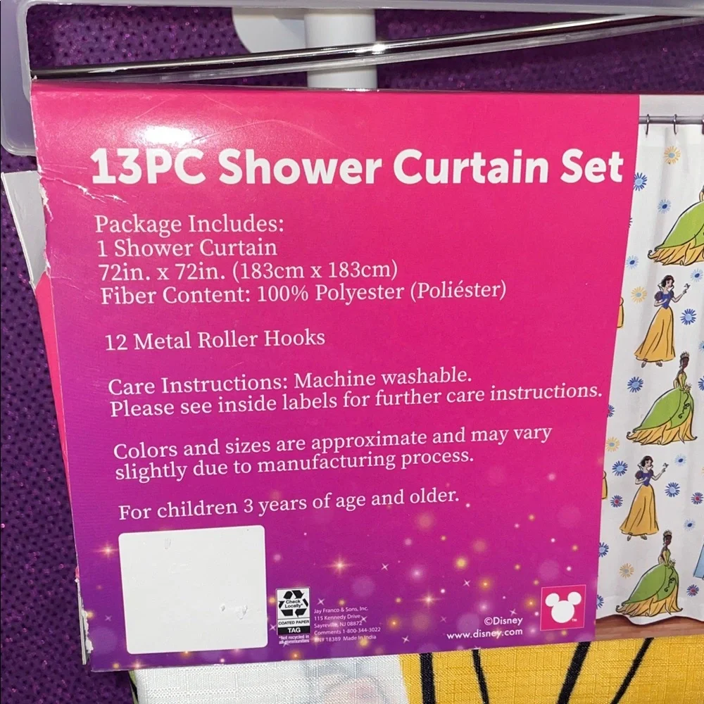 Disney Princess Shower Curtain Set